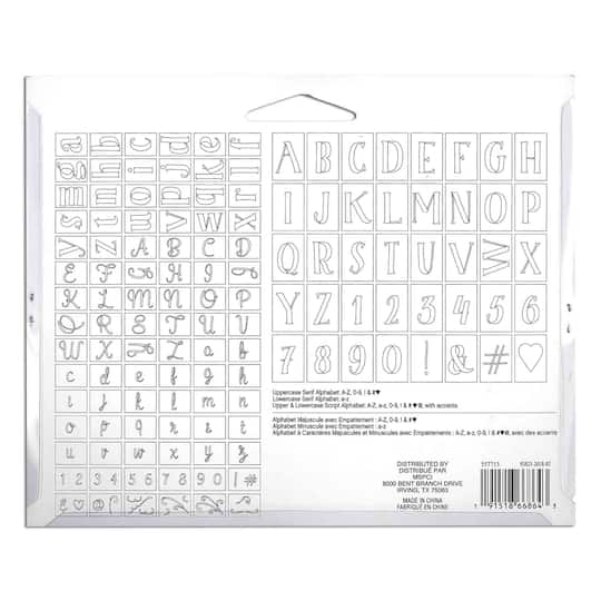 Buy the Letter Stencils Value Pack By Craft Smart® at Michaels